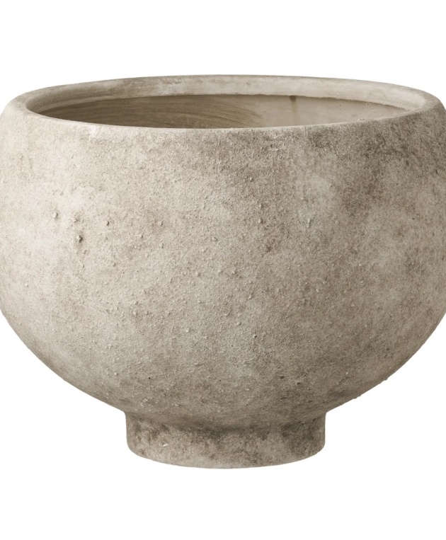 Hall keraamiline lillepott